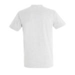 T-shirt unisexo básica algodão semi-penteado 190 g/m2 SOL'S Imperial cor cinzento-claro mesclado vista traseira