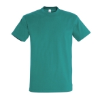 T-shirt unisexo básica algodão semi-penteado 190 g/m2 SOL'S Imperial cor verde esmeralda