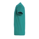 T-shirt unisexo básica algodão semi-penteado 190 g/m2 SOL'S Imperial cor verde esmeralda vista lateral