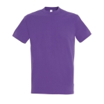 T-shirt unisexo básica algodão semi-penteado 190 g/m2 SOL'S Imperial cor roxo