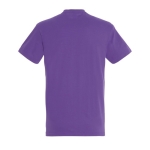 T-shirt unisexo básica algodão semi-penteado 190 g/m2 SOL'S Imperial cor roxo vista traseira