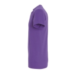 T-shirt unisexo básica algodão semi-penteado 190 g/m2 SOL'S Imperial cor roxo vista lateral