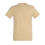 T-shirt unisexo básica algodão semi-penteado 190 g/m2 SOL'S Imperial cor castanho-claro segunda vista