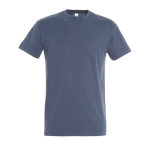 T-shirt unisexo básica algodão semi-penteado 190 g/m2 SOL'S Imperial cor azul ganga