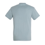 T-shirt unisexo básica algodão semi-penteado 190 g/m2 SOL'S Imperial cor azul acinzentado vista traseira