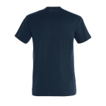 T-shirt unisexo básica algodão semi-penteado 190 g/m2 SOL'S Imperial cor azul petróleo vista traseira