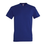 T-shirt unisexo básica algodão semi-penteado 190 g/m2 SOL'S Imperial cor azul ultramarino