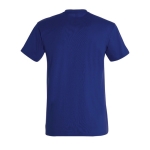 T-shirt unisexo básica algodão semi-penteado 190 g/m2 SOL'S Imperial cor azul ultramarino vista traseira
