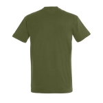 T-shirt unisexo básica algodão semi-penteado 190 g/m2 SOL'S Imperial cor verde oliva vista traseira
