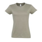 T-shirt para mulher em várias cores, algodão 190 g/m2 SOL'S Imperial cor caqui nona vista