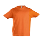 T-shirt infantil em algodão semi-penteado 190 g/m2 SOL'S Imperial cor cor-de-laranja