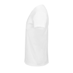 T-shirt unisexo em algodão orgânico suave 140 g/m2 SOL'S Epic cor branco vista lateral