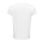 T-shirts unisexo ecológica com logo, algodão orgânico SOL'S Crusader cor branco vista traseira