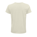 T-shirts unisexo ecológica com logo, algodão orgânico SOL'S Crusader cor natural vista traseira