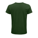 T-shirts unisexo ecológica com logo, algodão orgânico SOL'S Crusader cor verde-escuro vista traseira