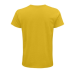 T-shirts unisexo ecológica com logo, algodão orgânico SOL'S Crusader cor dourado vista traseira
