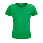 T-shirt para criança em algodão orgânico suave 150 g/m2 SOL'S Crusader cor verde oitava vista