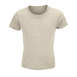 T-shirt para criança em algodão orgânico suave 150 g/m2 SOL'S Crusader cor marfim terceira vista