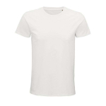 T-shirt unisexo ajustada em algodão orgânico 175 g/m2 SOL'S Pioneer cor branco-sujo