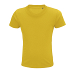 T-shirt para criança em algodão orgânico suave 175 g/m2 SOL'S Pioneer cor dourado