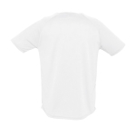 T-shirts transpiráveis com logo em poliester 140 g/m2 SOL'S Sporty cor branco