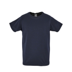 T-shirt desporto infantil poliester transpirável 140 g/m2 SOL'S Sporty cor azul-marinho