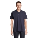 Polos personalizados, algodão, várias cores 170 g/m2 SOL'S Planet Men cor azul-escuro vista fotografia