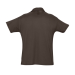 Polos personalizados, algodão, várias cores 170 g/m2 SOL'S Planet Men cor castanho escuro vista traseira