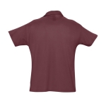 Polos personalizados, algodão, várias cores 170 g/m2 SOL'S Planet Men cor grená vista traseira