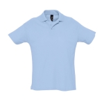 Polos personalizados, algodão, várias cores 170 g/m2 SOL'S Planet Men cor azul pastel