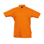 Polos estampados infantis em algodão ringspun 170 g/m2 SOL'S Summer II cor cor-de-laranja