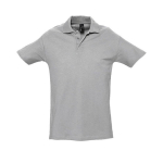 Polos personalizados de algodão ringspun 210 g/m2 SOL'S Spring cor cinzento