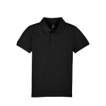 Polo de criança de algodão ringspun 180 g/m2 SOL'S Perfect Kids cor preto