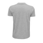 Polo personalizável de algodão orgânico formal 170 g/m2 SOL'S Planet cor cinzento vista traseira