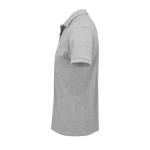 Polo personalizável de algodão orgânico formal 170 g/m2 SOL'S Planet cor cinzento vista lateral