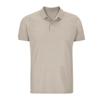 Polo personalizável de algodão orgânico formal 170 g/m2 SOL'S Planet cor bege