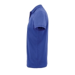 Polo personalizável de algodão orgânico formal 170 g/m2 SOL'S Planet cor azul real vista lateral