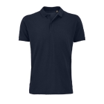 Polo personalizável de algodão orgânico formal 170 g/m2 SOL'S Planet cor azul-marinho