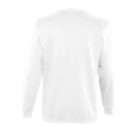 Sweatshirt personalizada, algodão, poliester 280 g/m2 SOL'S New Supreme cor branco vista traseira
