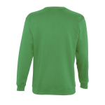 Sweatshirt personalizada, algodão, poliester 280 g/m2 SOL'S New Supreme cor verde vista traseira