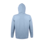 Sweatshirts em algodão e poliester com capuz 280 g/m2 SOL'S Snake cor azul pastel vista lateral
