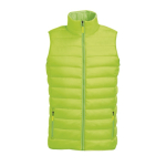 Colete personalizado acolchoado, nylon e poliéster 180 g/m2 SOL'S Wave cor verde fluorescente
