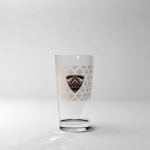 Copo personalizado de vidro de 370ml para todas as bebidas Freshly cor transparente