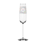 Taça de champanhe personalizada de cristal com 220ml Prestige cor transparente