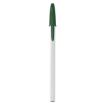 Canetas para brindes com tampa tinta azul BIC® Style Opaco cor branco