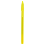Canetas serigrafadas baratas tinta azul BIC® Style Colors cor amarelo