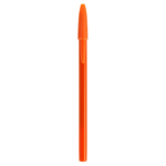 Canetas serigrafadas baratas tinta azul BIC® Style Colors cor cor-de-laranja