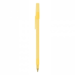 Canetas baratas de design clássico tinta azul BIC® Round Stic® Clear cor amarelo