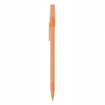 Canetas baratas de design clássico tinta azul BIC® Round Stic® Clear cor cor-de-laranja