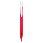 Caneta BIC® Media Clic Clear | Tinta azul cor cor-de-rosa